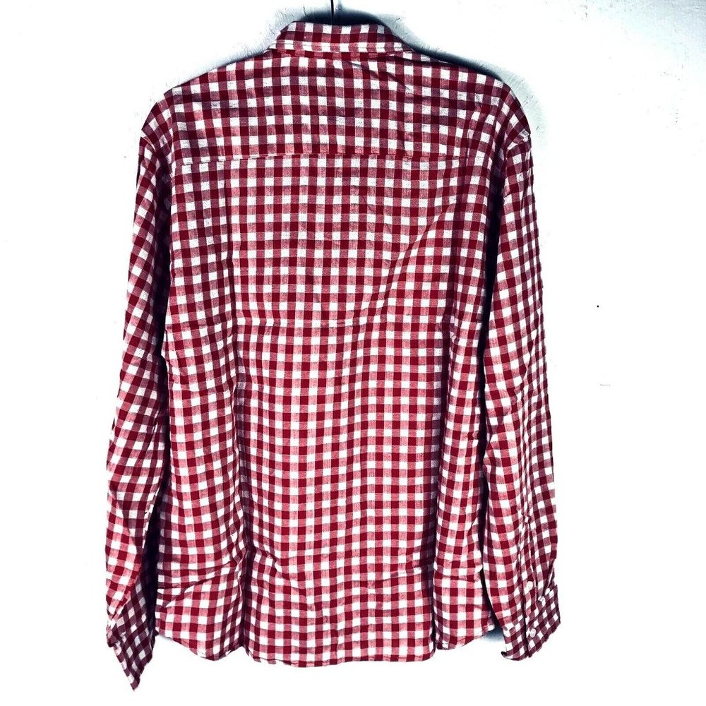 Threadlab Men's Button-Down Shirt Long Sleeve Top Breast Pocket Plaid XL - Picture 3 of 5